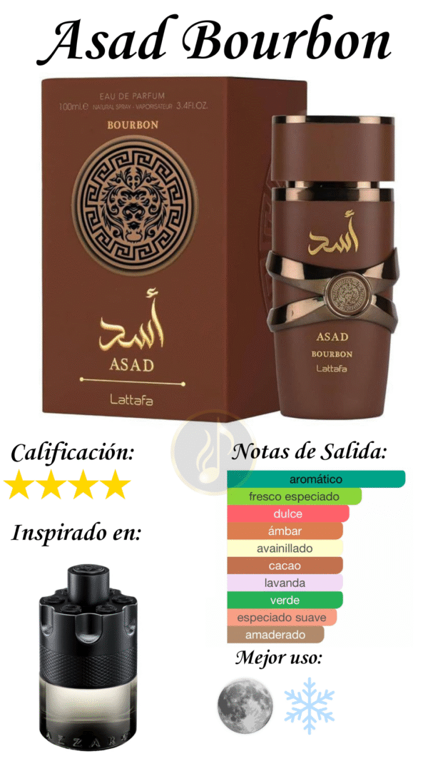 ASAD BOURBON LATTAFA 100ML - Imagen 2