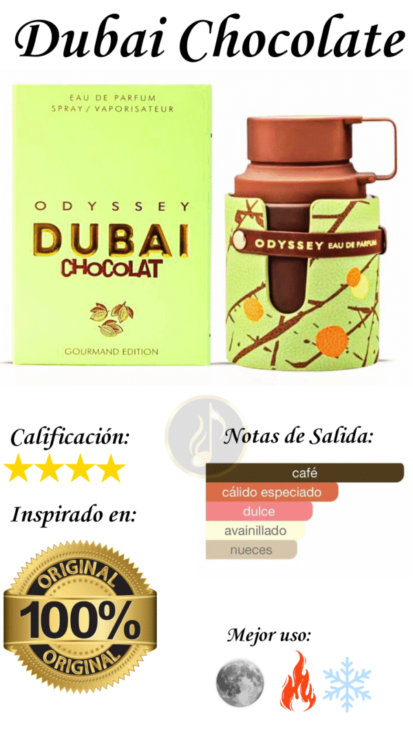 ARMAF ODYSSEY DUBAI CHOCOLAT 100ML - Imagen 2