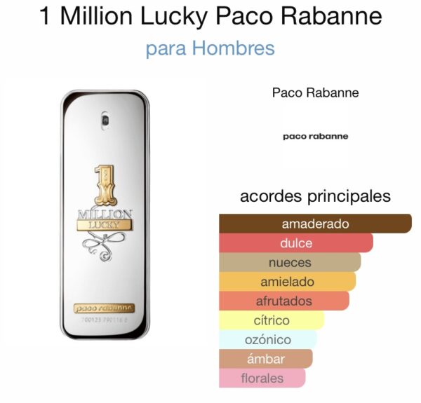PERFUME 1 MILLION LUCKY 100ML - Imagen 2
