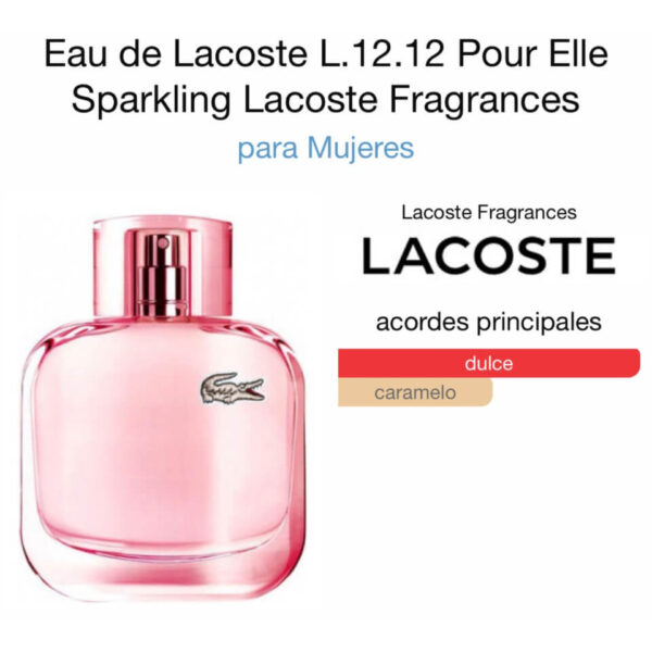 LACOSTE SPARKLING 100ML - Imagen 2