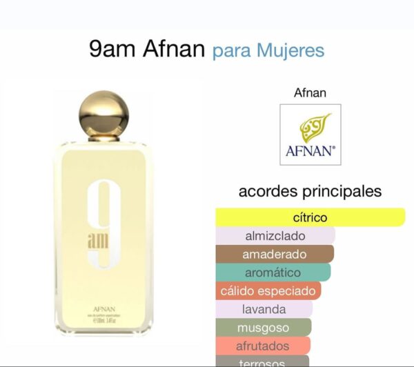 AFNAN 9AM WOMAN 100 ML - Imagen 2