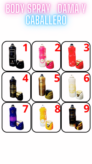 BODY SPRAY DAMA Y CABALLERO 200ML - Imagen 2