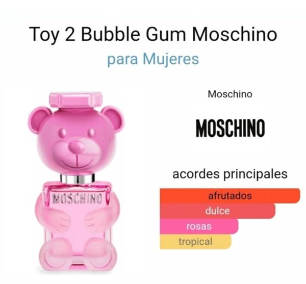 PERFUME MOSCHINO BUBBLE GUM 100ML - Imagen 2